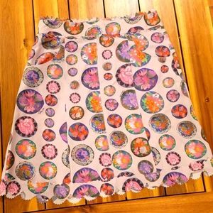 Fendi purple floral skirt IT44